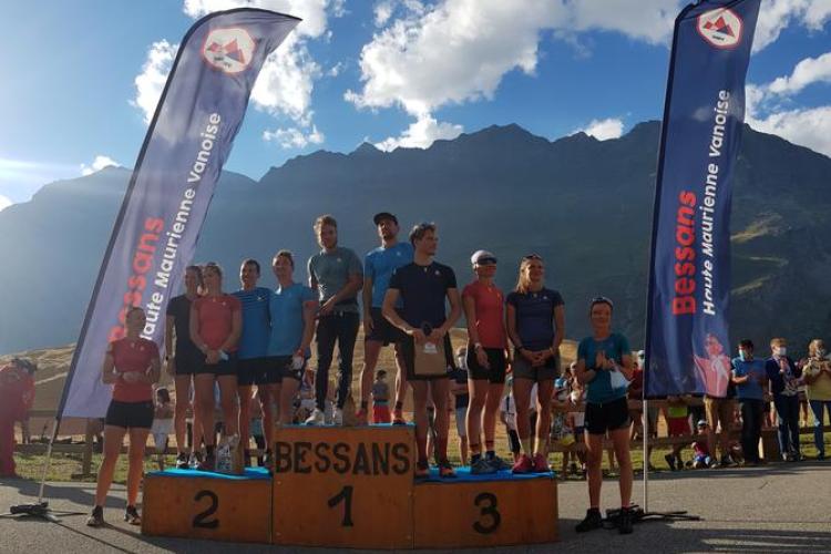 Bessans Biathlon Contest - Podium d'arrivée